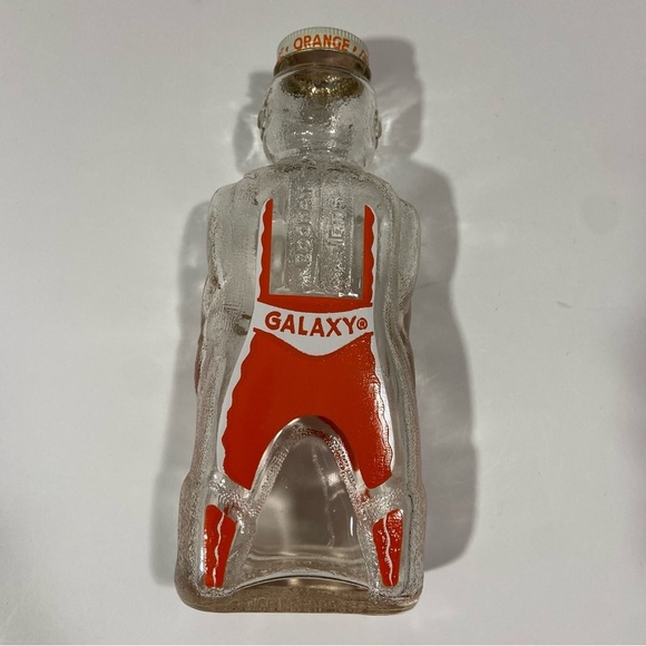 Vtg 50s Galaxy Spaceman orange orbit admiral bottle - Picture 3 of 5